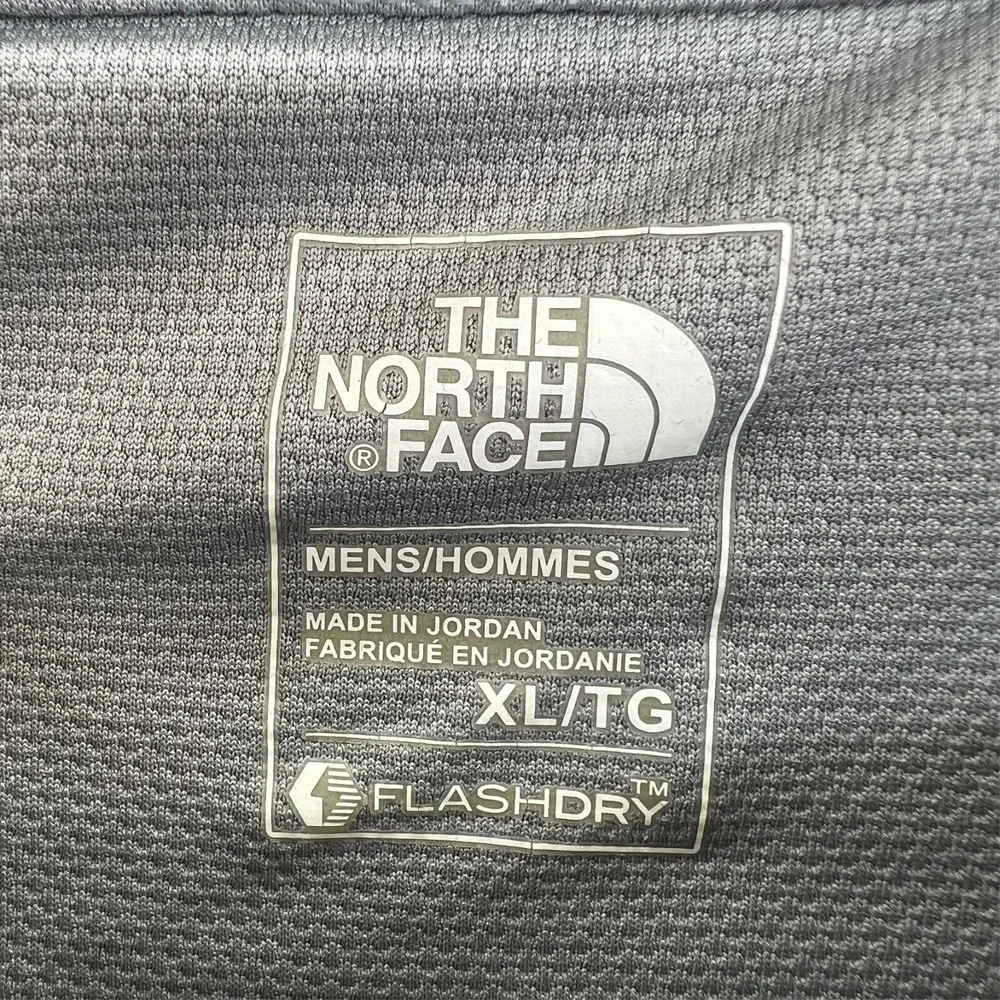 THE NORTH FACE Sweatshirt‎ Flashdry Mens XL Oversized Gray Long Sleeve Pocket